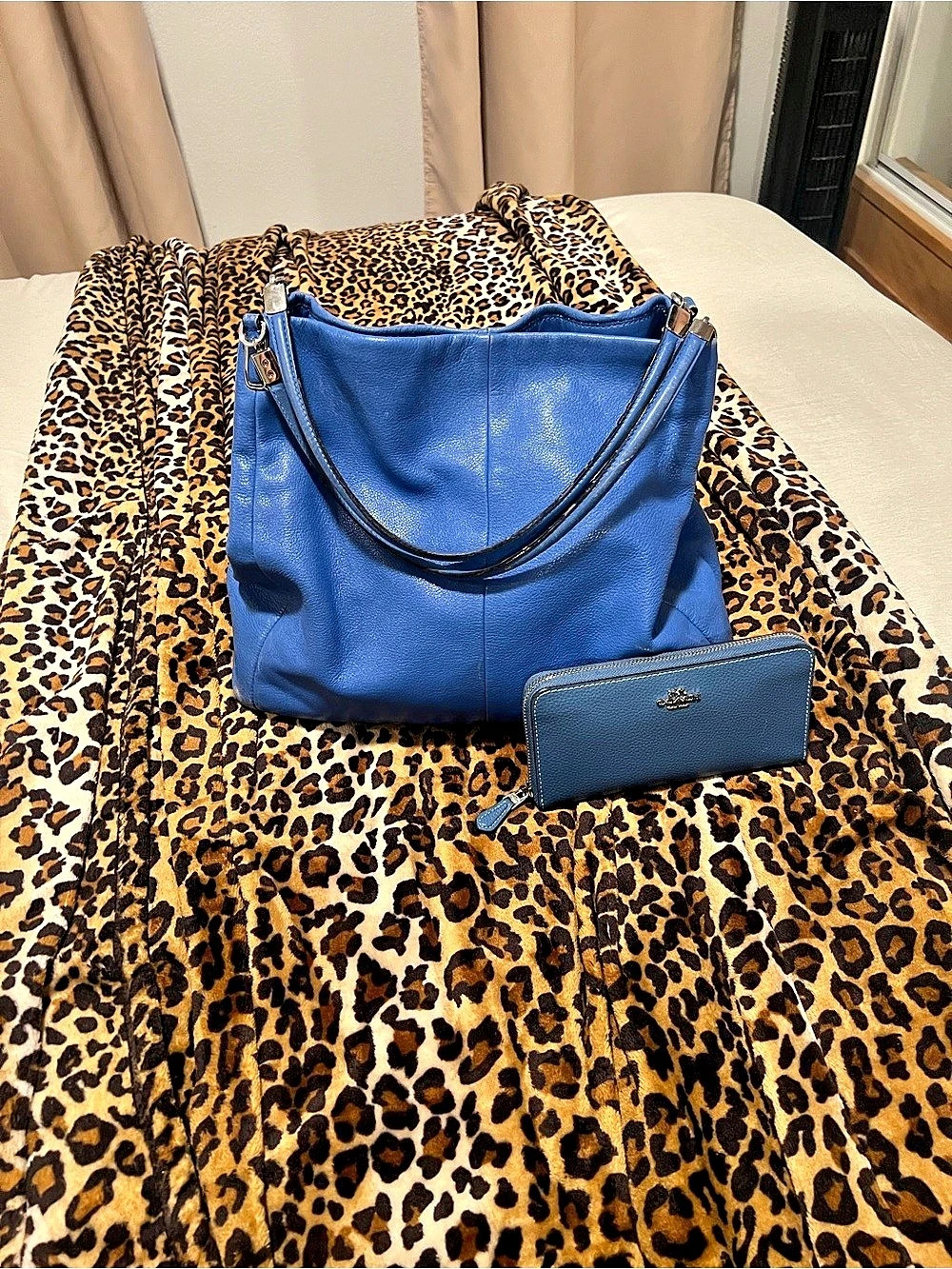 Coach Madison Small Phoebe Shoulder Bag Blue